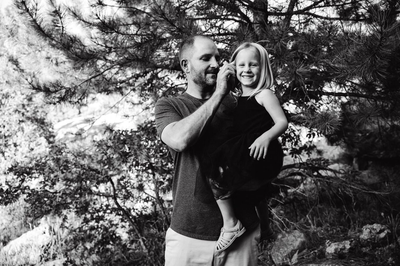 Dr. Matt Pennetti outdoors with his daughter